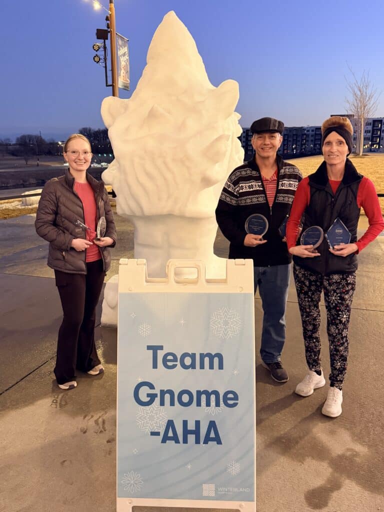 Nebraska Snow Sculpting Champions: Team Gnome - AHA