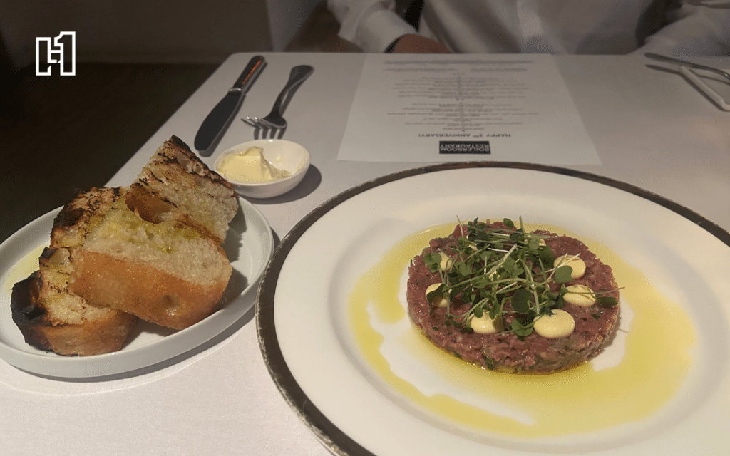 Steak tartare at the Boiler Room
